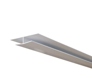 PVC BLANC - Profil  H  - bande de jonction de lambris - longueur 4,00 ml